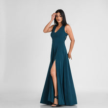 Load image into Gallery viewer, Double Criss Cross Back Evening Gown