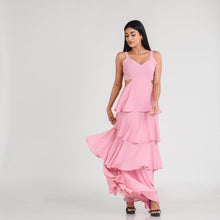 Load image into Gallery viewer, Tiered Side Cut-Out Evening Gown