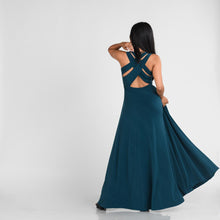 Load image into Gallery viewer, Double Criss Cross Back Evening Gown