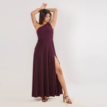 Load image into Gallery viewer, One Shoulder Cut-Out Evening Gown