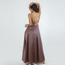 Load image into Gallery viewer, Tie Back Satin Evening Gown