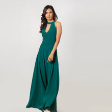 Load image into Gallery viewer, Open Back Halter Tie Evening Gown