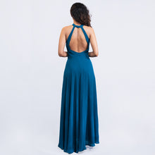 Load image into Gallery viewer, High Neck Open Back Evening Gown
