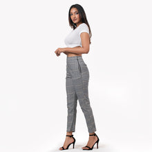 Load image into Gallery viewer, Checkered High Waisted Ankle Pants

