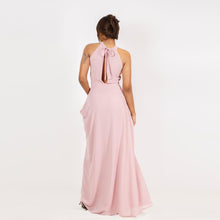 Load image into Gallery viewer, Open Back Halter Tie Evening Gown