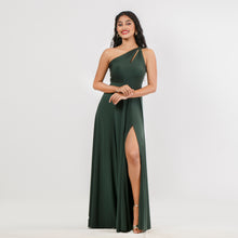 Load image into Gallery viewer, One Shoulder Cut-Out Evening Gown