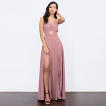 Load image into Gallery viewer, Halter Tie Back Evening Dress
