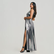 Load image into Gallery viewer, One Shoulder Cut-Out Evening Gown
