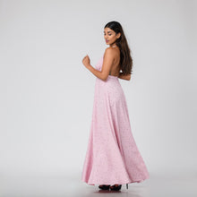 Load image into Gallery viewer, Floral Plunge Halter Maxi
