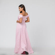 Load image into Gallery viewer, Off Shoulder Tie Front Maxi
