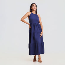 Load image into Gallery viewer, Halter Tie Cotton Summer Dress

