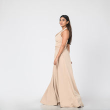 Load image into Gallery viewer, Halter Crop Top &amp; Flared Skirt Set
