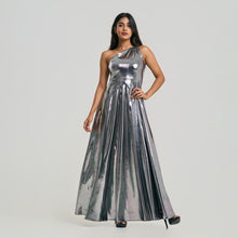 Load image into Gallery viewer, One Shoulder Cut-Out Evening Gown
