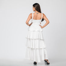 Load image into Gallery viewer, Tiered Side Cut-Out Pattern Evening Gown
