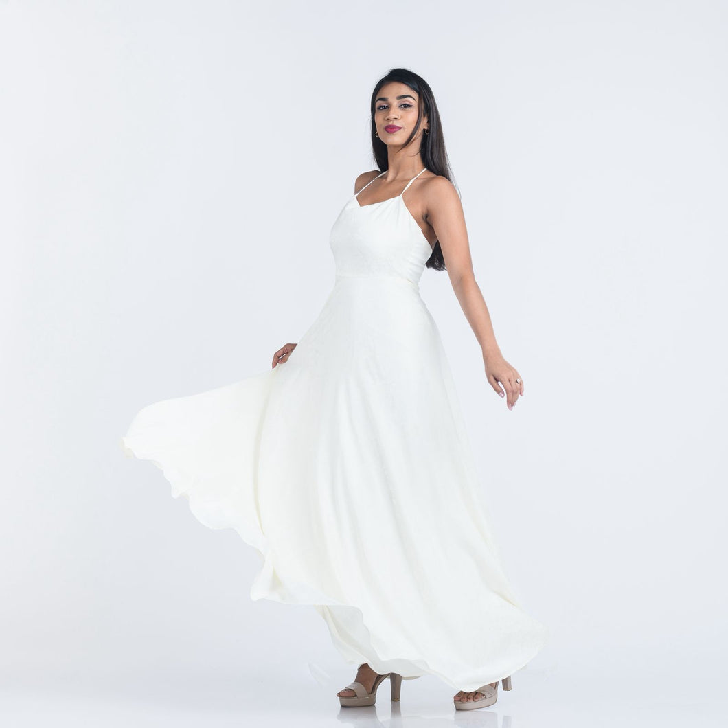 Halter Tie Evening Gown