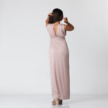 Load image into Gallery viewer, Grecian Plunge Neck Evening Gown
