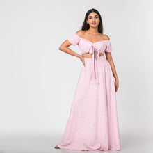 Load image into Gallery viewer, Off Shoulder Tie Front Maxi
