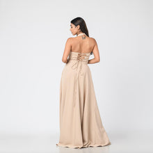 Load image into Gallery viewer, Halter Crop Top &amp; Flared Skirt Set
