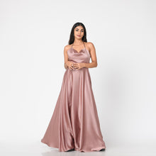 Load image into Gallery viewer, Halter Tie Evening Gown
