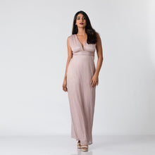 Load image into Gallery viewer, Grecian Plunge Neck Evening Gown
