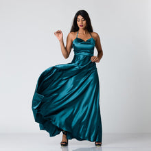 Load image into Gallery viewer, Halter Tie Evening Gown
