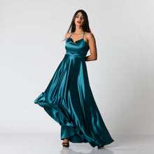 Load image into Gallery viewer, Halter Tie Evening Gown
