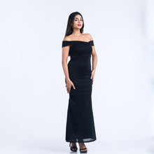 Load image into Gallery viewer, Off Shoulder Fishtail Evening Gown
