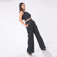 Load image into Gallery viewer, Polka-Dotted Crop Top &amp; Pant Set
