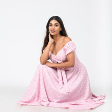 Load image into Gallery viewer, Off Shoulder Tie Front Maxi

