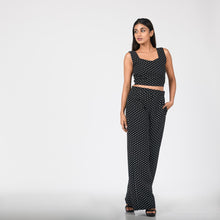Load image into Gallery viewer, Polka-Dotted Crop Top &amp; Pant Set
