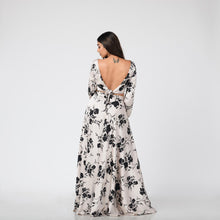 Load image into Gallery viewer, Boat Neck Tie Back Crop Top &amp; Flared Skirt Set
