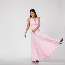 Load image into Gallery viewer, Floral Plunge Halter Maxi
