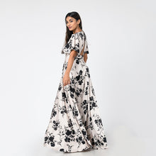 Load image into Gallery viewer, Boat Neck Butterfly Sleeve Evening Gown
