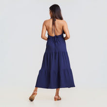 Load image into Gallery viewer, Halter Tie Cotton Summer Dress
