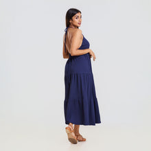 Load image into Gallery viewer, Halter Tie Cotton Summer Dress
