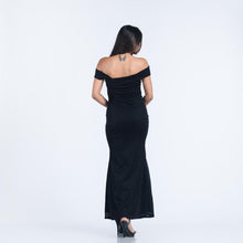Load image into Gallery viewer, Off Shoulder Fishtail Evening Gown
