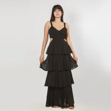 Load image into Gallery viewer, Tiered Side Cut-Out Evening Dress
