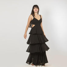 Load image into Gallery viewer, Tiered Side Cut-Out Evening Dress
