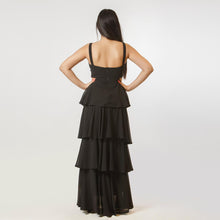 Load image into Gallery viewer, Tiered Side Cut-Out Evening Dress
