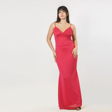 Load image into Gallery viewer, V Neck Fishtail Evening Gown
