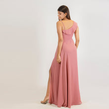 Load image into Gallery viewer, One Sided Frill Top Evening Gown
