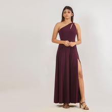 Load image into Gallery viewer, One Shoulder Cut-Out Evening Gown
