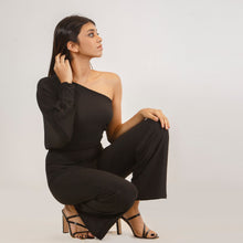 Load image into Gallery viewer, One Sleeve Dressy Jumpsuit
