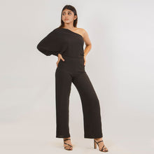 Load image into Gallery viewer, One Sleeve Dressy Jumpsuit
