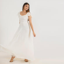 Load image into Gallery viewer, Off Shoulder Frill Sleeve Evening Gown
