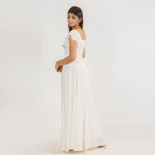 Load image into Gallery viewer, Off Shoulder Frill Sleeve Evening Gown
