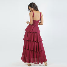 Load image into Gallery viewer, Tiered Side Cut-Out Evening Dress
