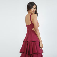 Load image into Gallery viewer, Tiered Side Cut-Out Evening Dress
