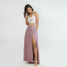 Load image into Gallery viewer, Flared Mock Wrap Skirt
