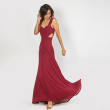 Load image into Gallery viewer, Side Cut-Out Chiffon Evening Gown
